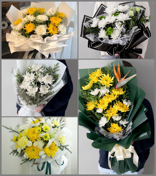 河北沧州吴桥县于集镇白事花束代送
